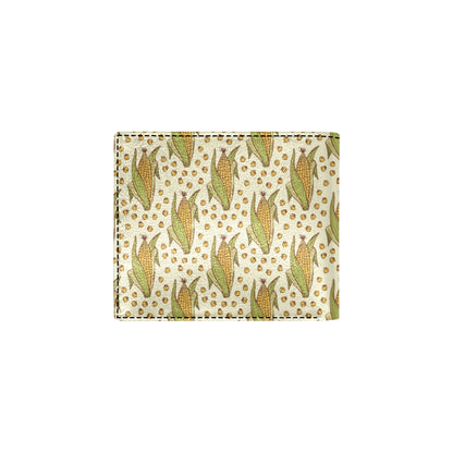 Corn Pattern Print Design 01 Men's ID Card Wallet