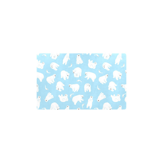 Polar Bear Pattern Print Design PB01 Kitchen Mat