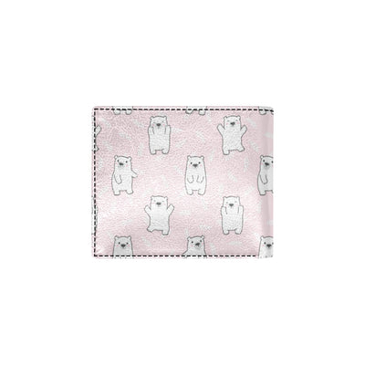 Polar Bear Pattern Print Design PB09 Men's ID Card Wallet