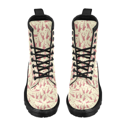 Saxophone Print Design LKS402 Women's Boots