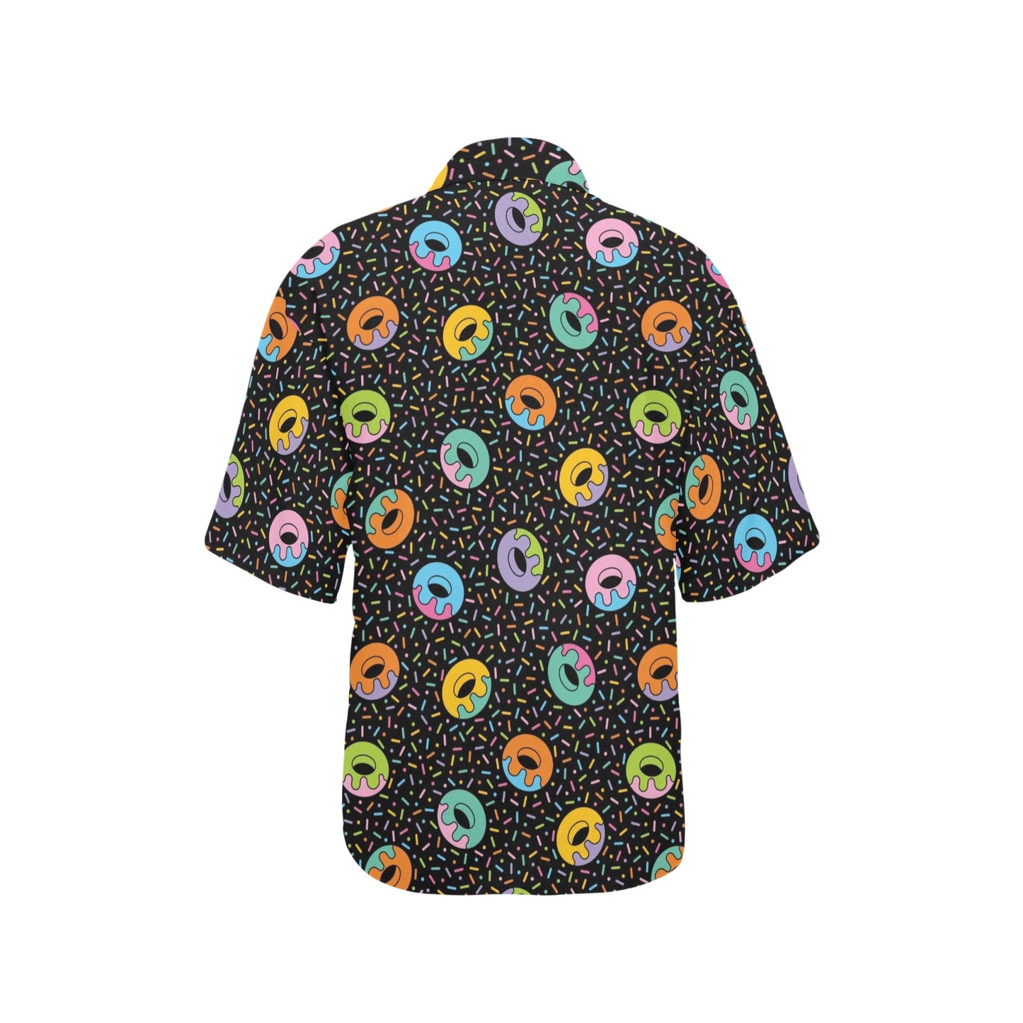 Donut Pattern Print Design DN012 Women's Hawaiian Shirt