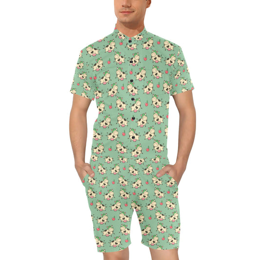 Cattle Print Design LKS402 Men's Romper