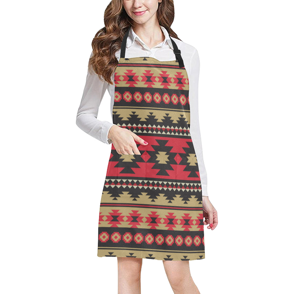 Navajo Pattern Print Design A04 Apron with Pocket