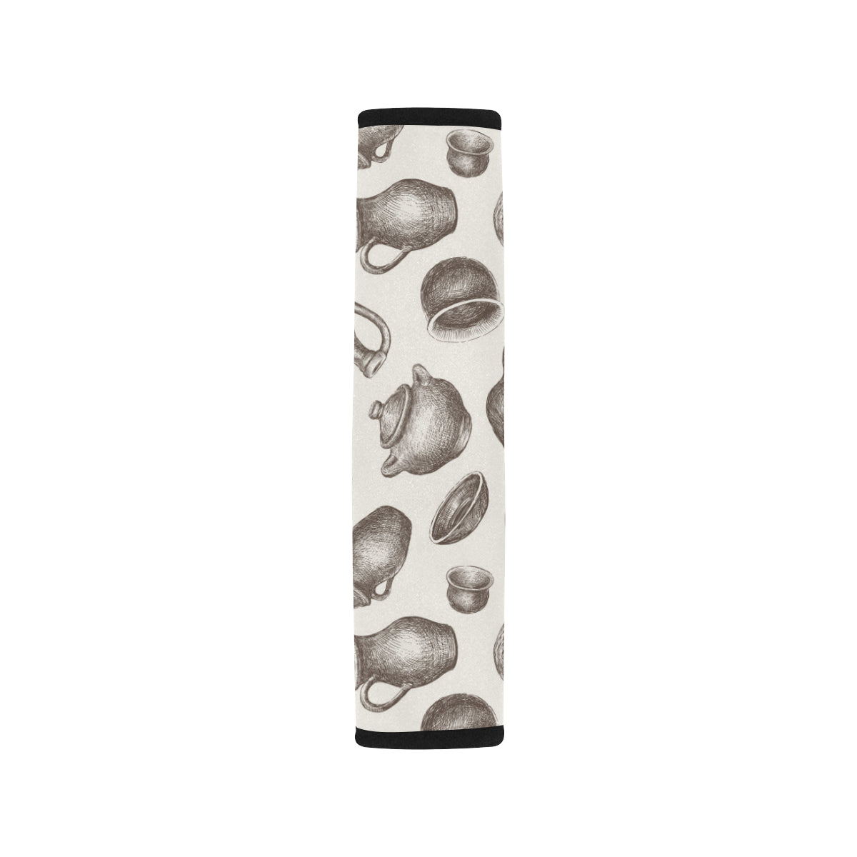 Pottery Pattern Print Design A01 Car Seat Belt Cover