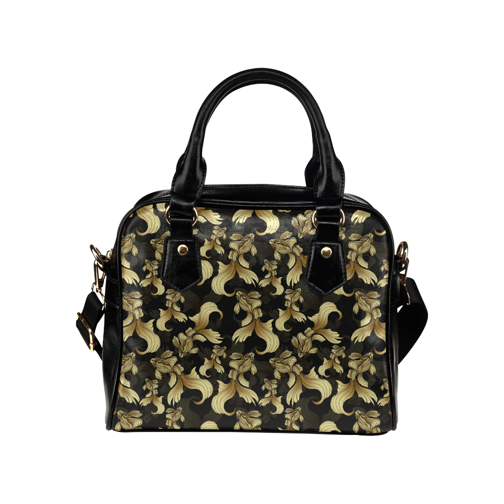 Goldfish Pattern Print Design 02 Shoulder Handbag
