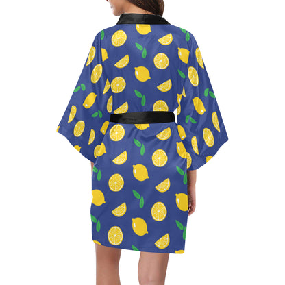 Citrus  Pattern Print Design 02 Women's Short Kimono