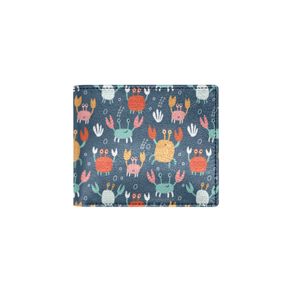 Crab Pattern Print Design 05 Men's ID Card Wallet