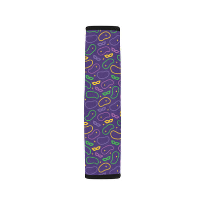 Mardi Gras Pattern Print Design 04 Car Seat Belt Cover