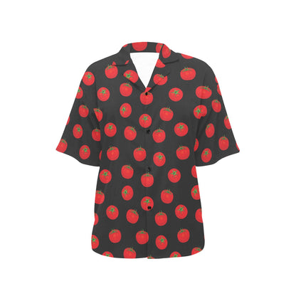 Tomato Print Design LKS305 Women's Hawaiian Shirt