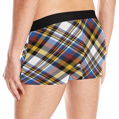 Madras Pattern Print Design 01 Men's Boxer Briefs