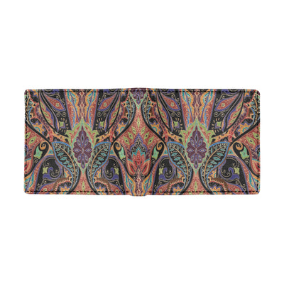 Bohemian Pattern Print Design 06 Men's ID Card Wallet