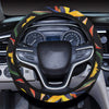 Bird Of Paradise Pattern Print Design BOP016 Steering Wheel Cover with Elastic Edge