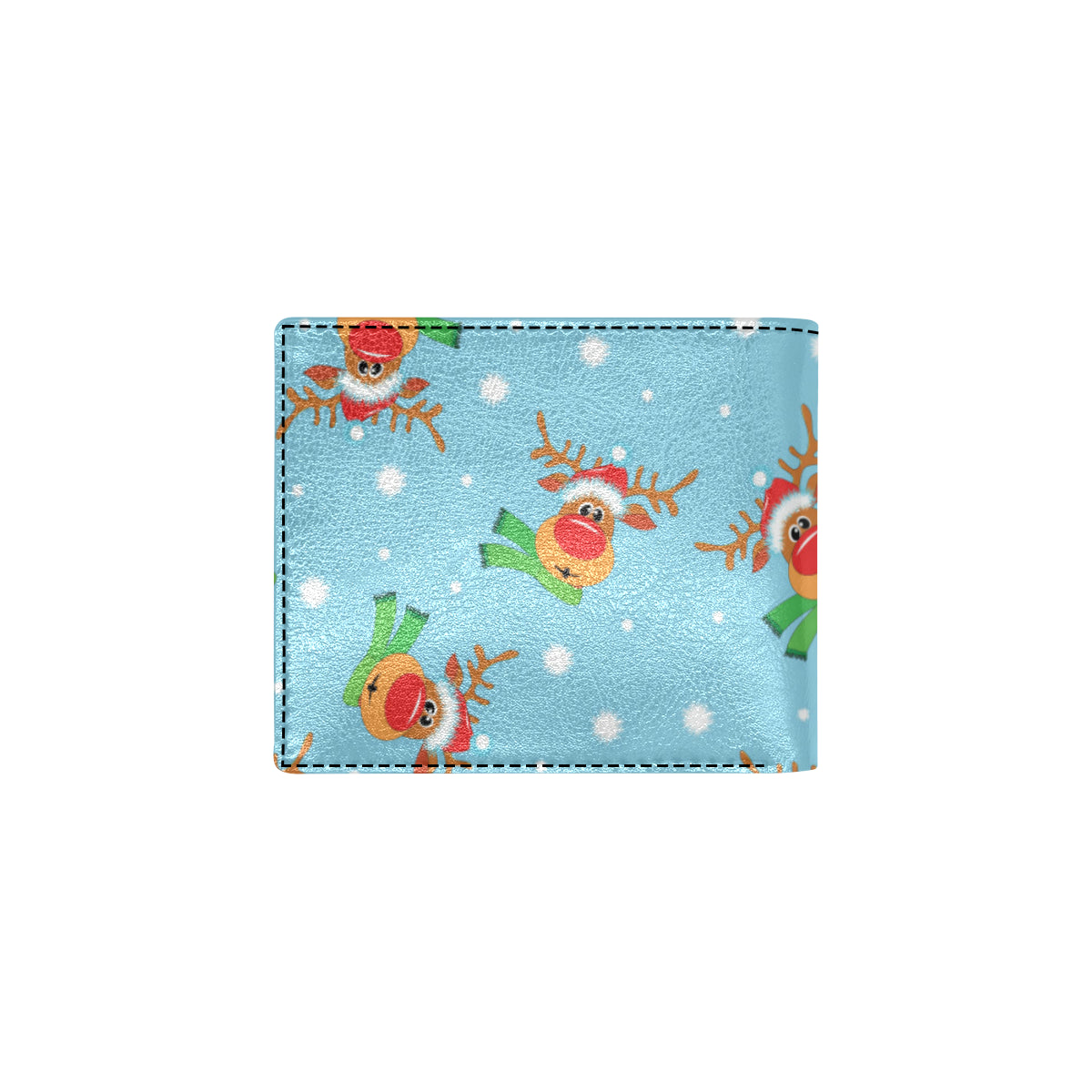 Reindeer cute Pattern Print Design 02 Men's ID Card Wallet