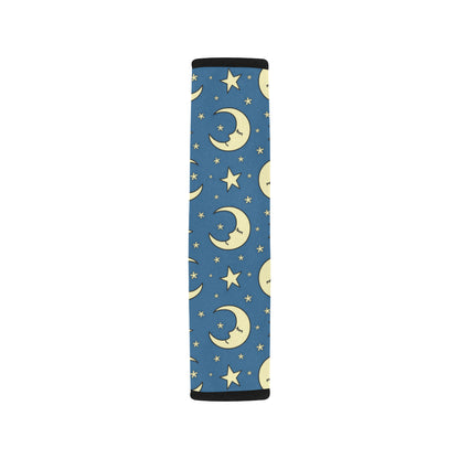 Moon Night Pattern Print Design 03 Car Seat Belt Cover
