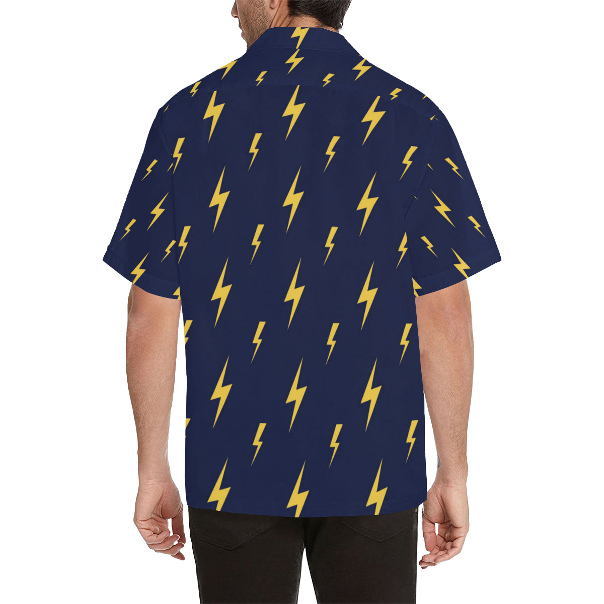 Lightning Thunder Pattern Print Design 03 Men's Hawaiian Shirt