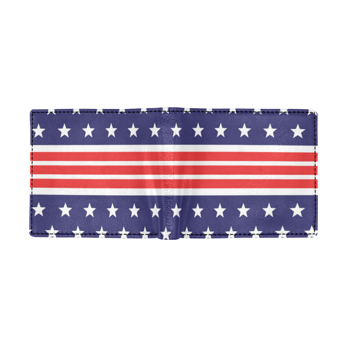 Patriotic Pattern Print Design A04 Men's ID Card Wallet