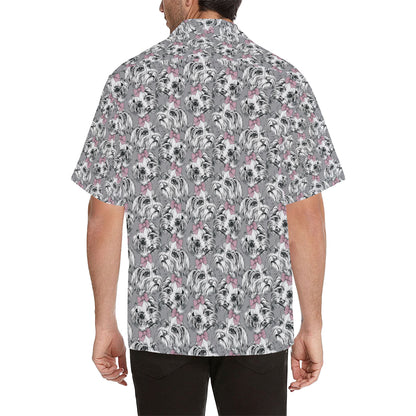 Maltese Pattern Print Design 01 Men's Hawaiian Shirt
