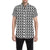 Yin Yang Classic Pattern Design Print Men's Short Sleeve Button Up Shirt