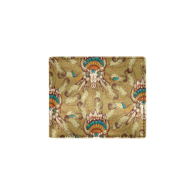 Native Indian Buffalo head Men's ID Card Wallet