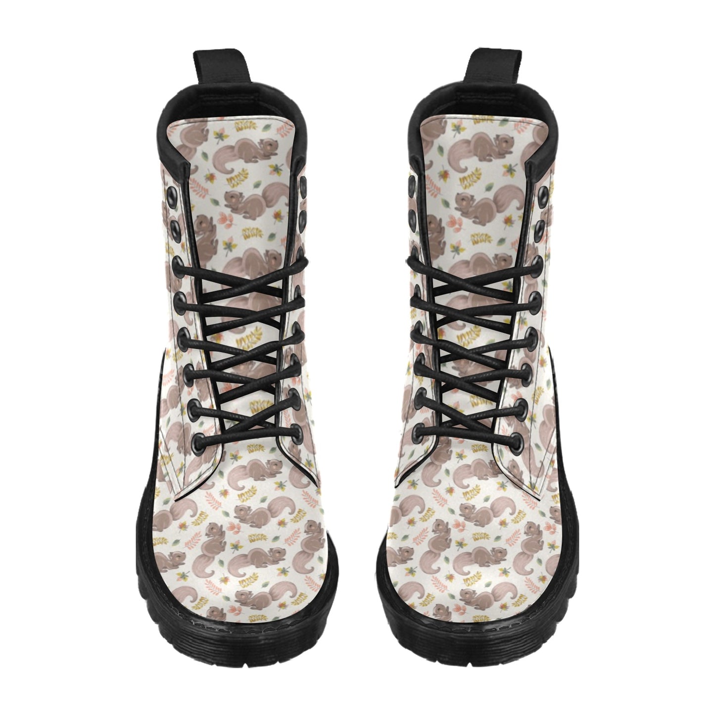 Squirrel Print Design LKS307 Women's Boots