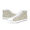 Dragonfly Print Design LKS402 High Top Women's White Shoes