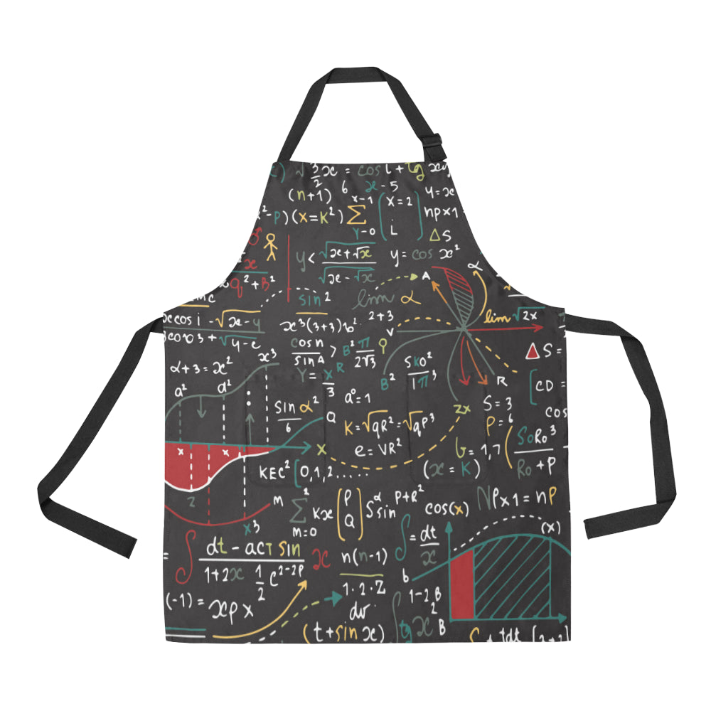 Math Pattern Print Design 04 Apron with Pocket