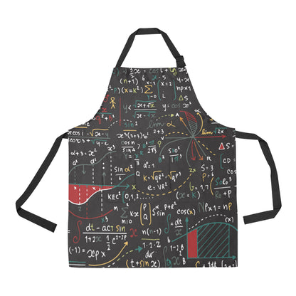 Math Pattern Print Design 04 Apron with Pocket