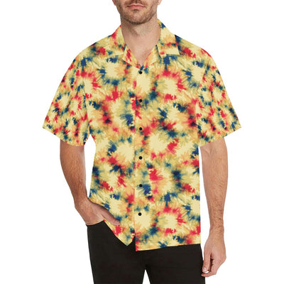 Tie Dye Print Design LKS302 Men's Hawaiian Shirt