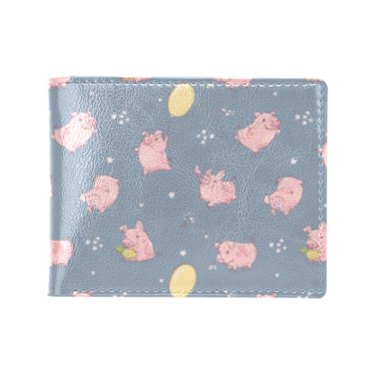 Pig Print Design LKS405 Men's ID Card Wallet