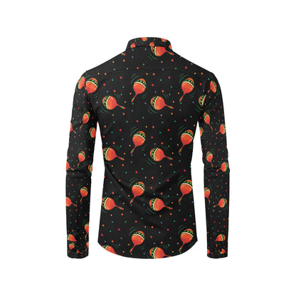 Maracas Pattern Print Design 03 Men's Long Sleeve Shirt