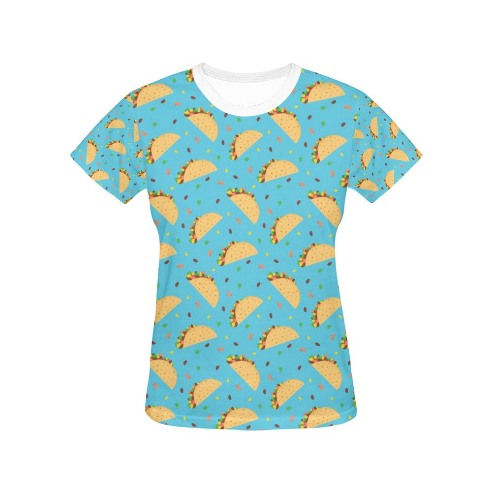 Taco Print Design LKS303 Women's  T-shirt