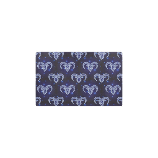 Aries Zodiac Pattern Print Design 01 Kitchen Mat