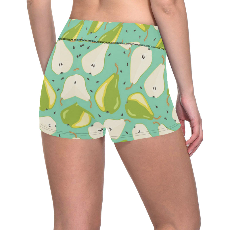 Pear Pattern Print Design PE04 Yoga Shorts