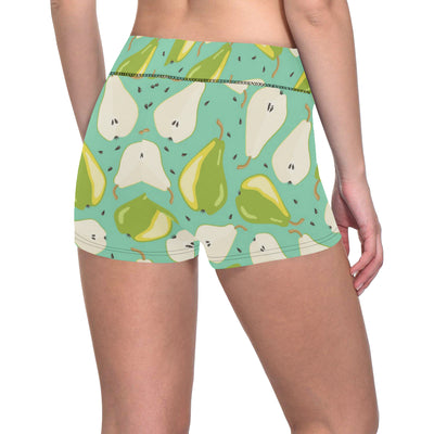 Pear Pattern Print Design PE04 Yoga Shorts