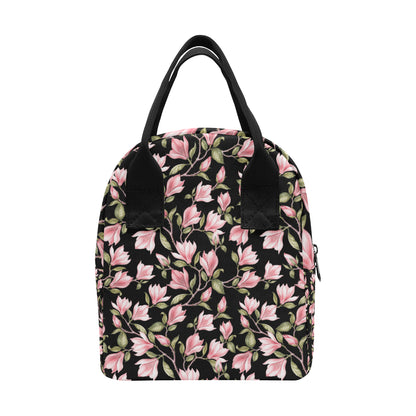 Magnolia Pattern Print Design MAG03 Insulated Lunch Bag