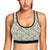 Daisy Yellow Print Pattern Sports Bra