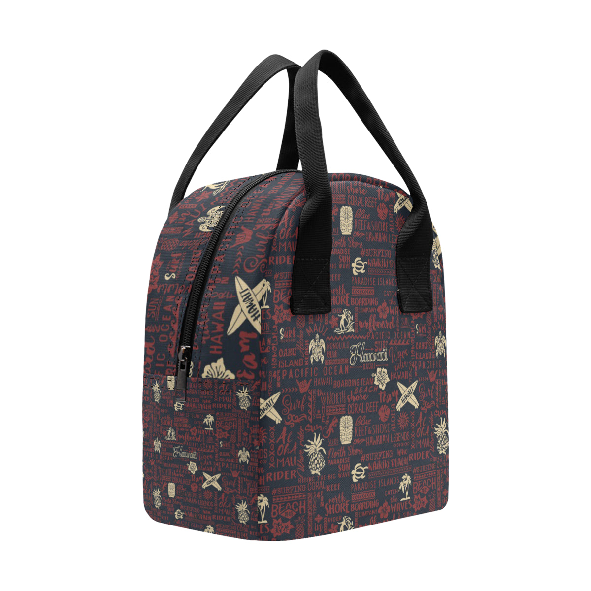 Hawaiian Themed Pattern Print Design H017 Insulated Lunch Bag