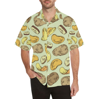 Potato Pattern Print Design A03 Men's Hawaiian Shirt