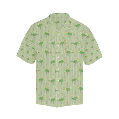 Budgerigar Pattern Print Design 02 Men's Hawaiian Shirt
