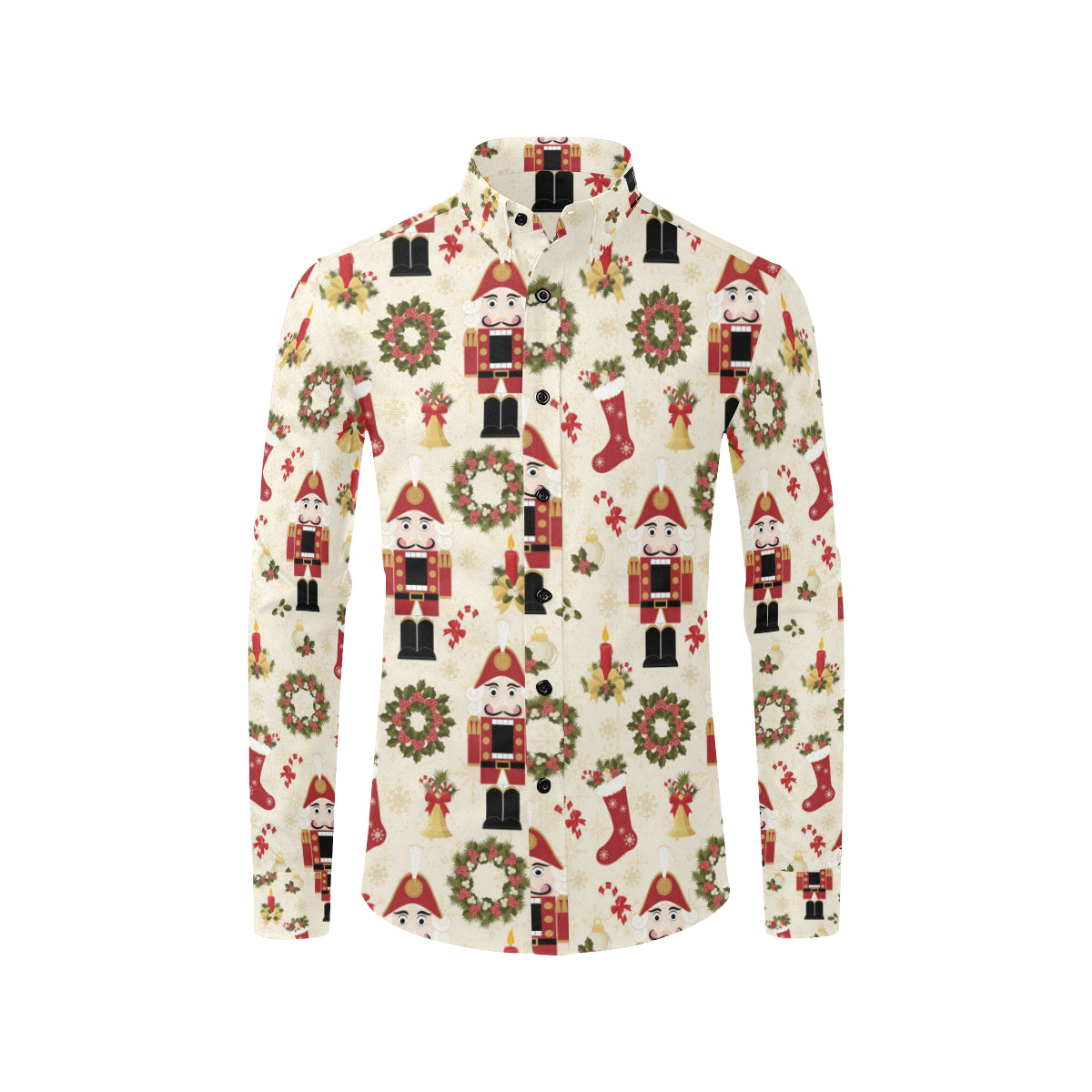 Nutcracker Pattern Print Design A01 Men's Long Sleeve Shirt