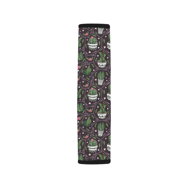 Cactus Pattern Print Design 03 Car Seat Belt Cover