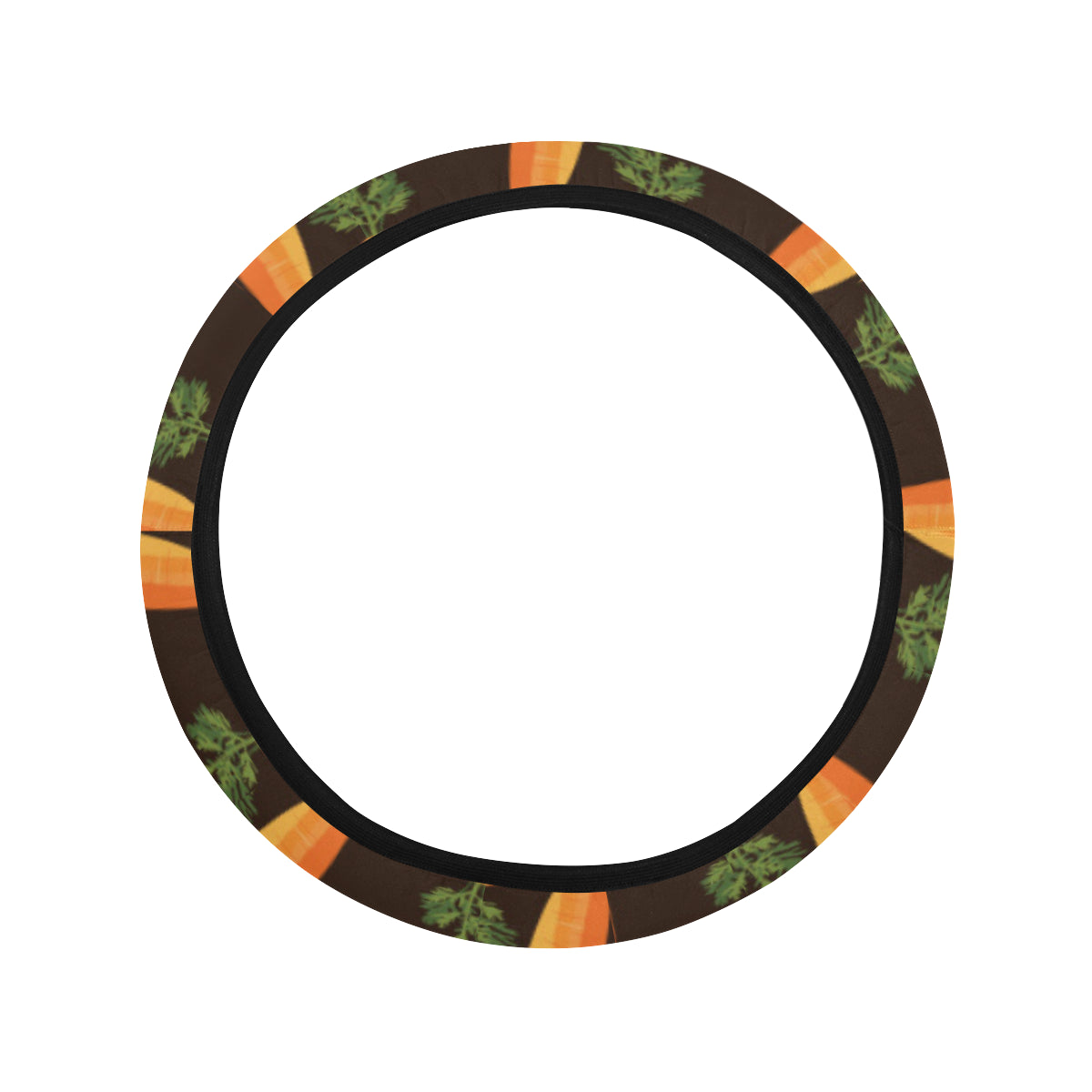 Carrot Pattern Print Design 06 Steering Wheel Cover with Elastic Edge