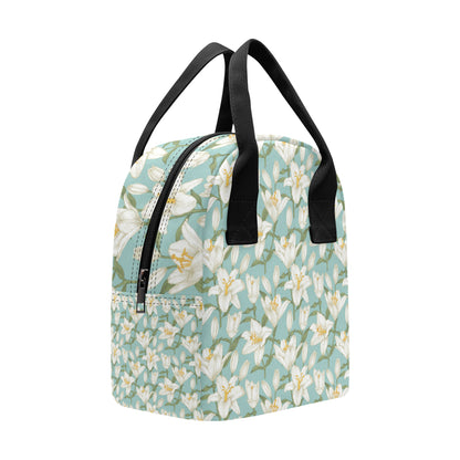 Lily Pattern Print Design LY09 Insulated Lunch Bag