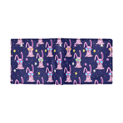 Rabbit Baby Pattern Print Design RB015 Men's ID Card Wallet