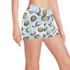 Coconut Pattern Print Design CN01 Yoga Shorts