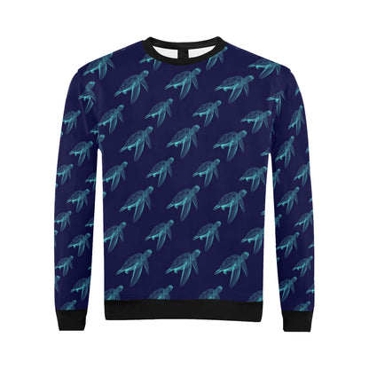 Sea Turtle Pattern Print Design T04 Men Long Sleeve Sweatshirt