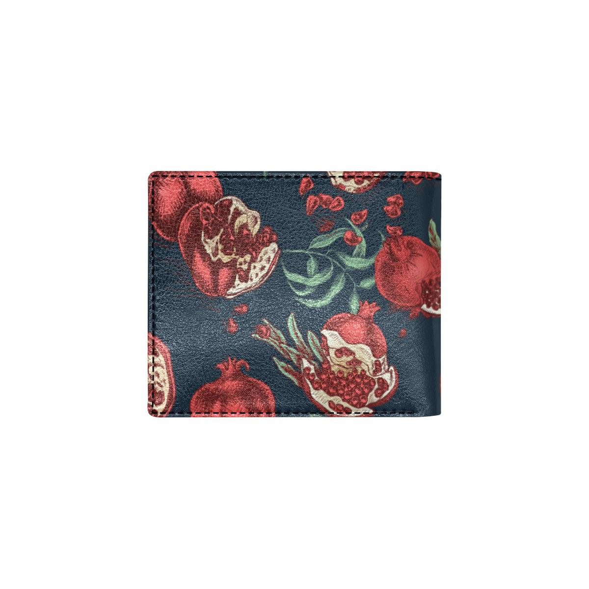Pomegranate Pattern Print Design PG04 Men's ID Card Wallet