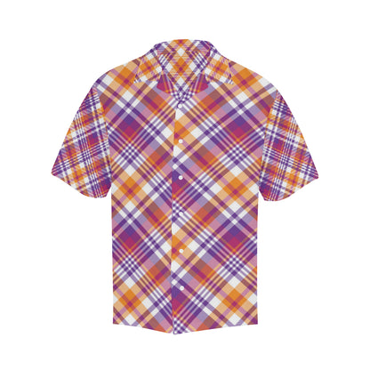 Madras Pattern Print Design 02 Men's Hawaiian Shirt