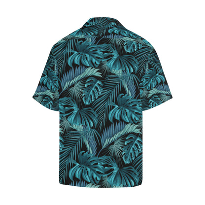Palm Leaf Pattern Print Design A03 Men's Hawaiian Shirt