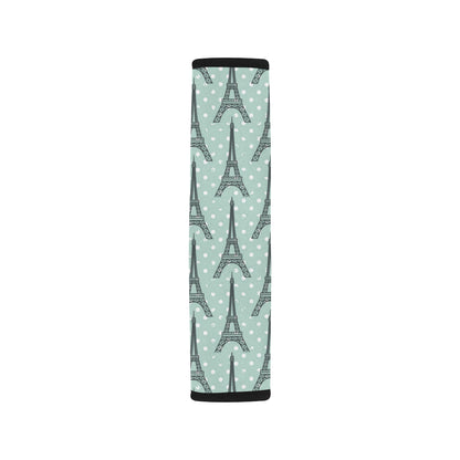 Eiffel Tower Polka Dot Print Car Seat Belt Cover